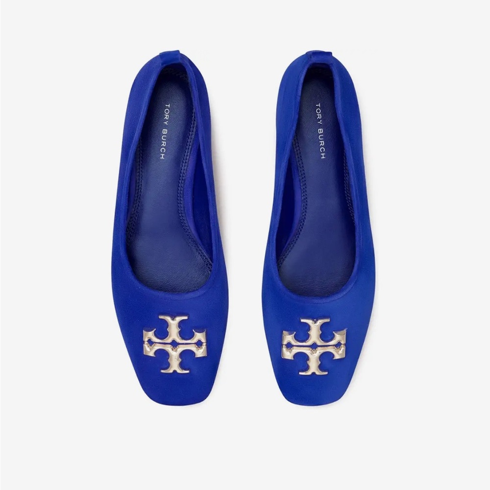 Tory Burch Eleanor Ballet Amore-Suede- Cobalt 400